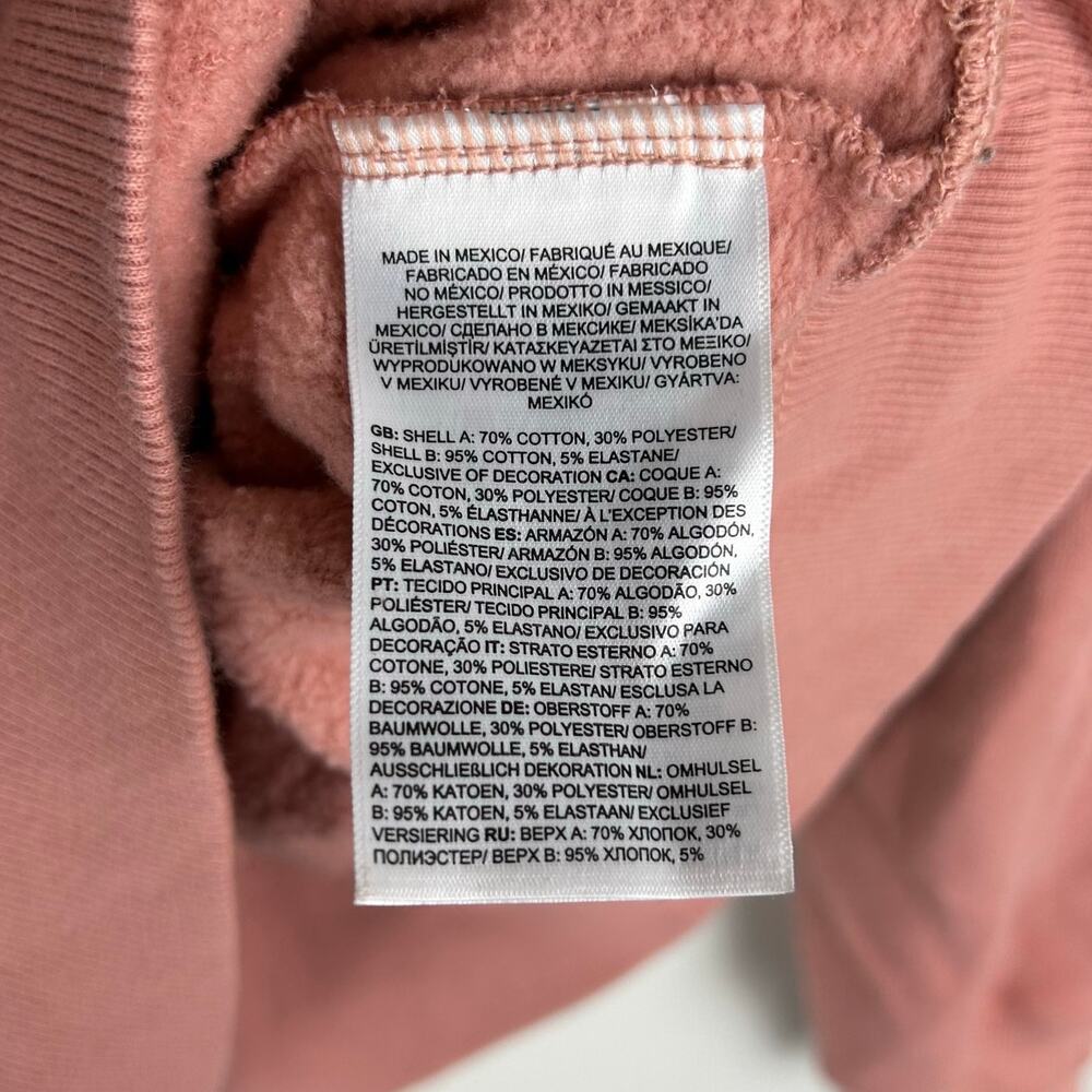 The North Face Womens Hoodie Size Medium Pink Box Logo NSE Pullover - Picture 6 of 8